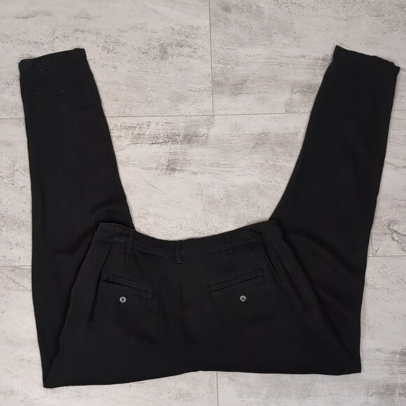 3/$20 Forever 21 High Waist Pleated Trousers Vintage Style Tapered Rayon Pants - Picture 12 of 15